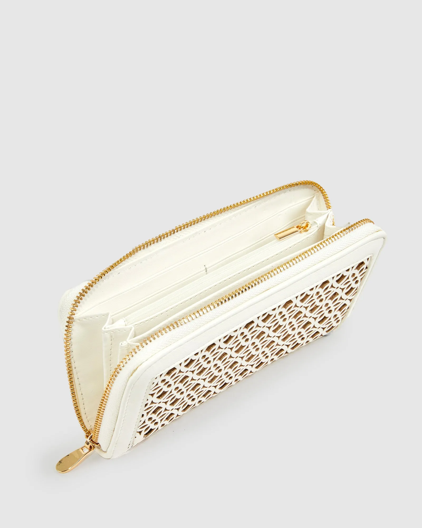 White Jada Lasercut Large Wallet sold by Collete Hayman product image thumbnail 3