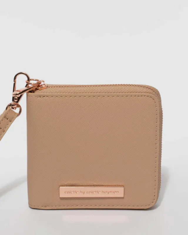 Beige Joyce Wallet sold by Collete Hayman