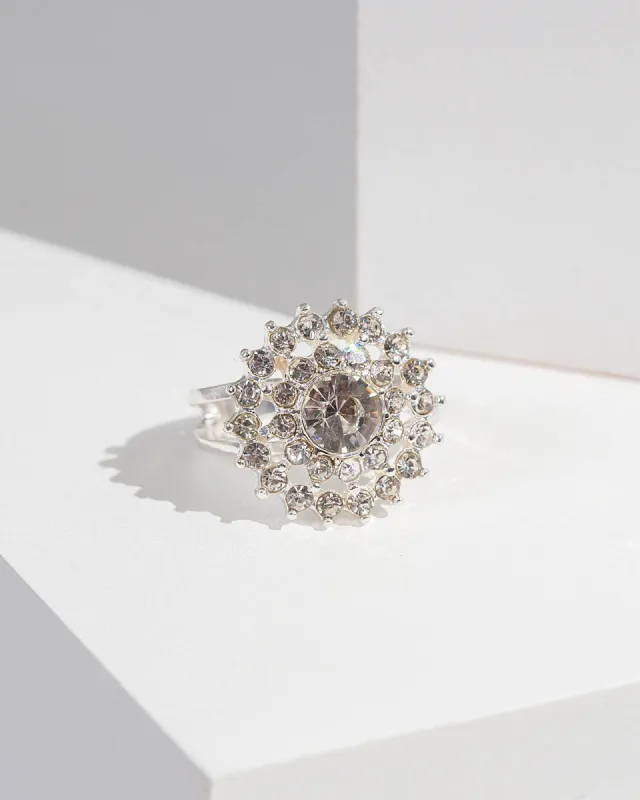 Crystal Multi Halo Ring sold by Collete Hayman