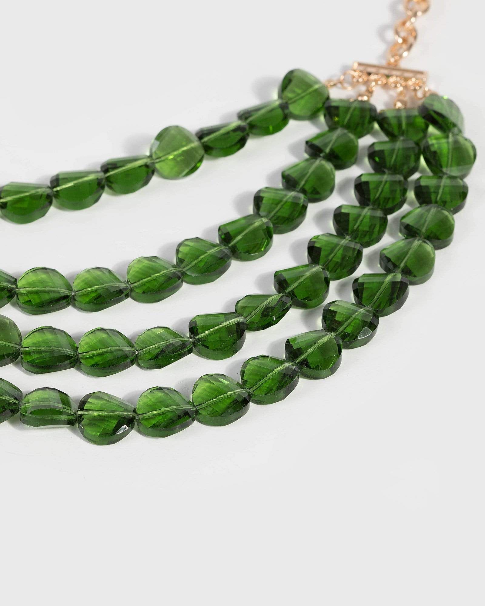 Emerald Multi Row Statement Necklace sold by Collete Hayman product image thumbnail 2