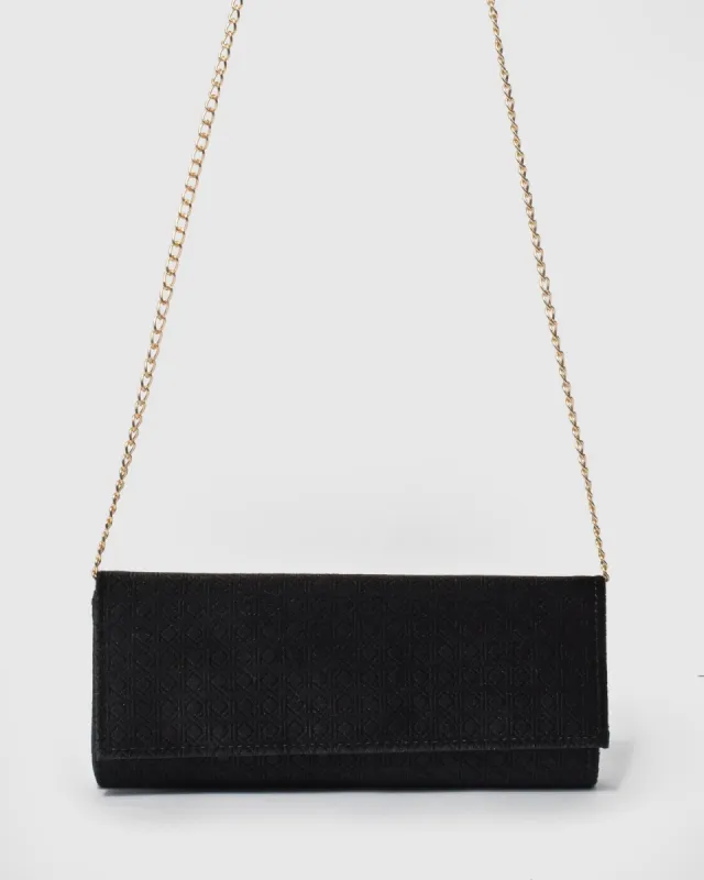 Black Nolene Plain Clutch Bag sold by Collete Hayman