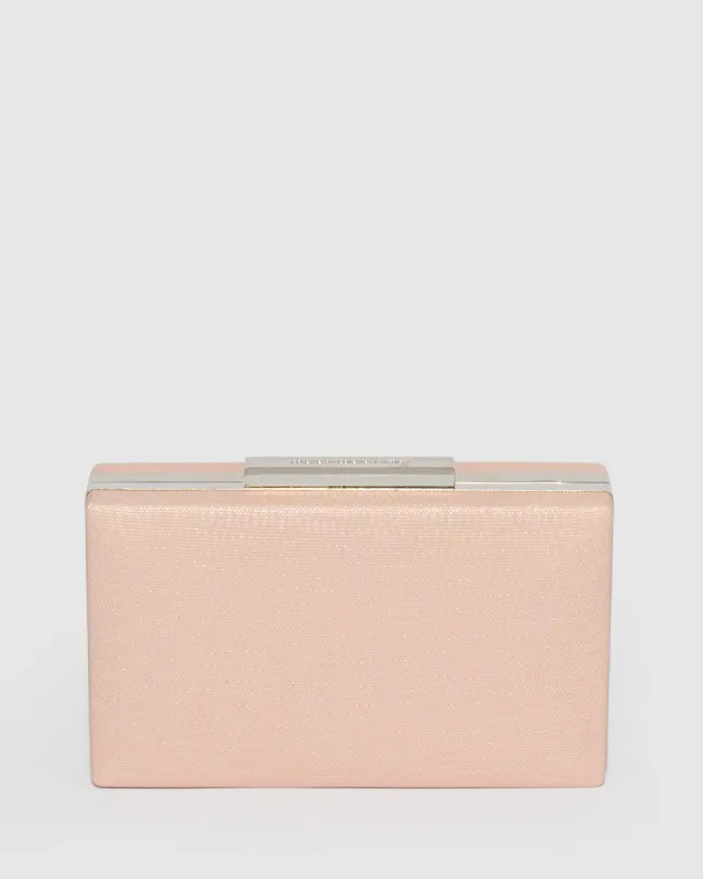 Rose Gold Jaimi Clutch Bag sold by Collete Hayman