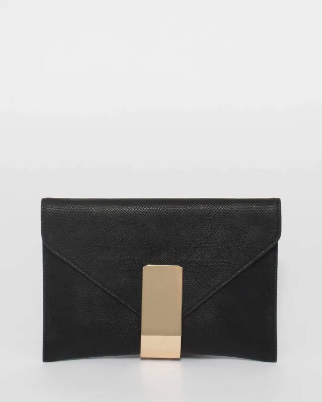 Black Viva Clutch Bag sold by Collete Hayman