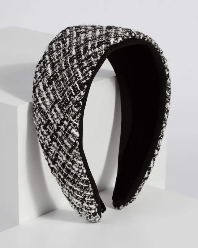 Multi Colour Tweed Headband sold by Collete Hayman