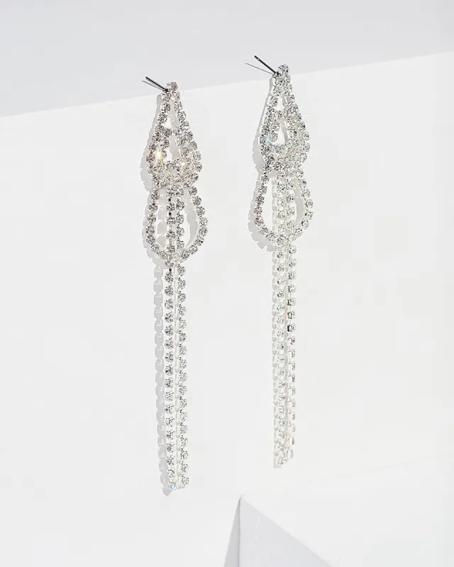 Crystal Double Loop Drop Earrings sold by Collete Hayman
