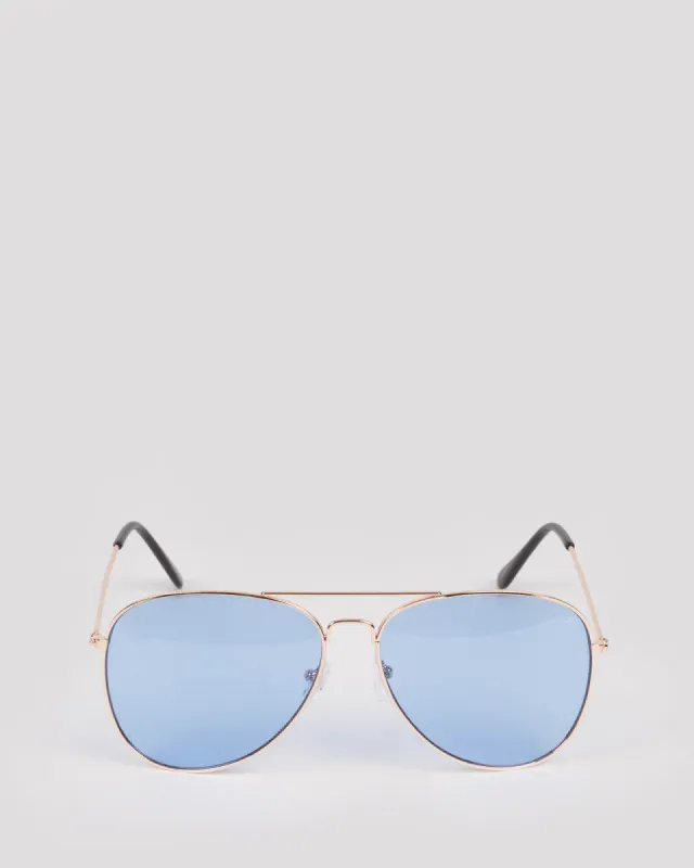 Blue Aviator Sunglasses sold by Collete Hayman