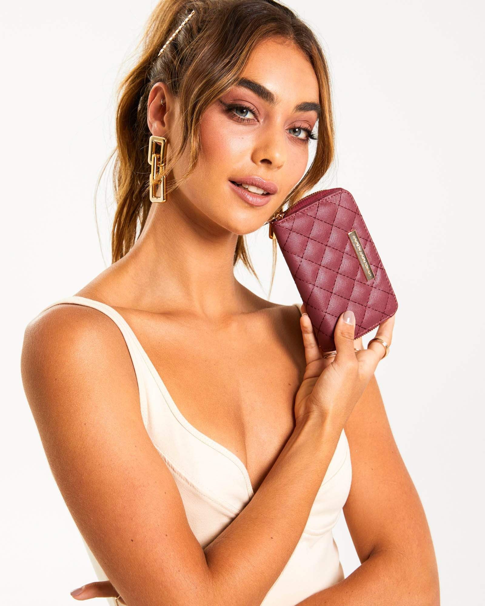 Berry Tiana Quilt Wallet sold by Collete Hayman