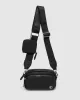 Black And Silver Amalia Webbing Crossbody Bag sold by Collete Hayman