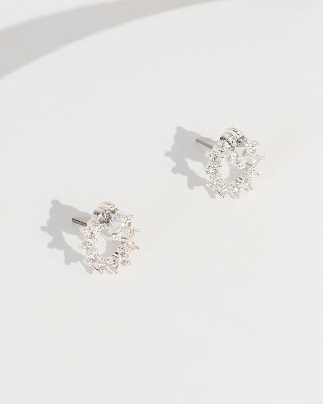 Silver Halo Stud Earrings sold by Collete Hayman
