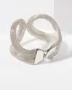 Silver Textured Loop Bangle sold by Collete Hayman