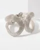 Silver Textured Loop Bangle sold by Collete Hayman