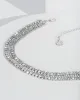 Silver Crystal Choker Necklace sold by Collete Hayman