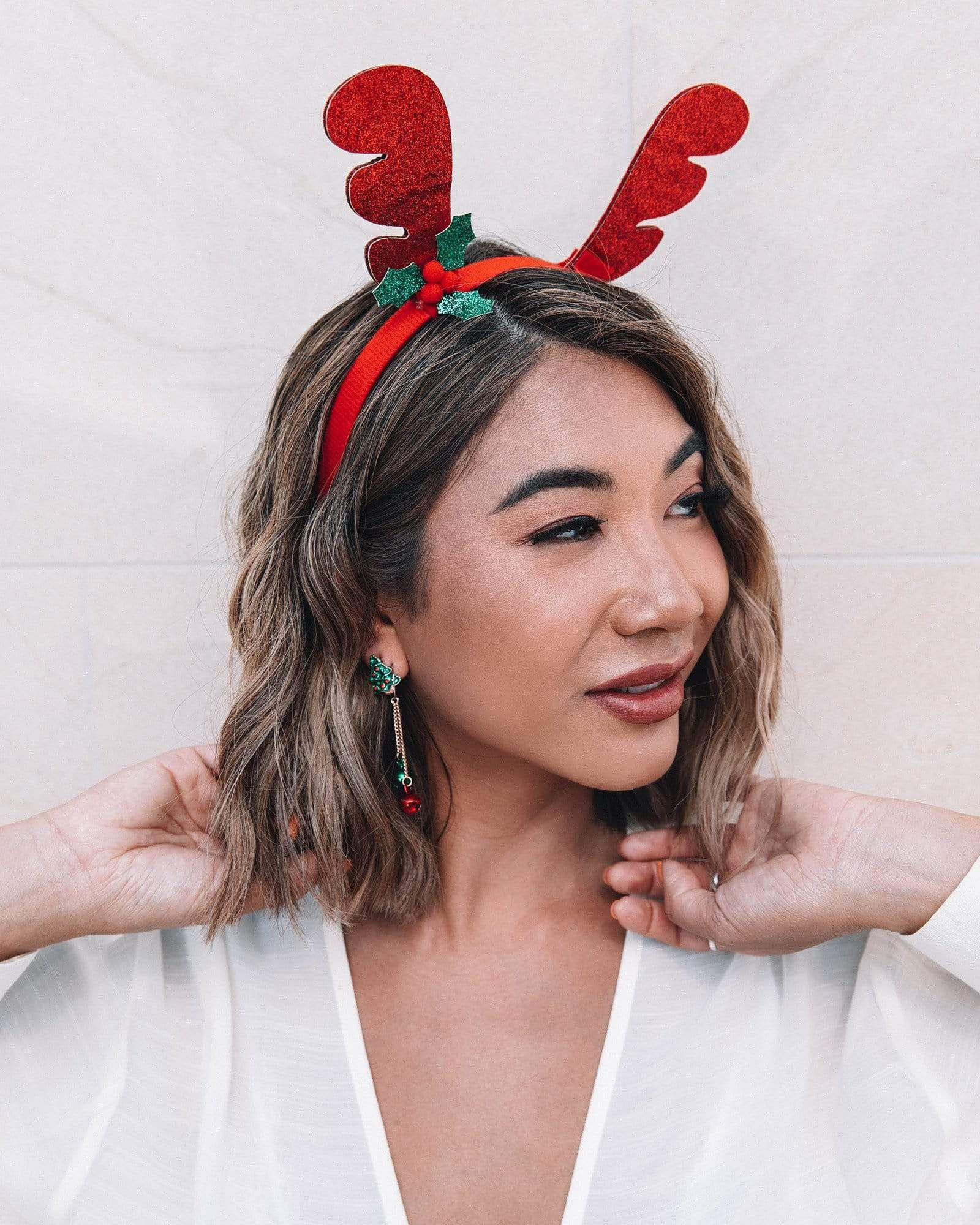 Glitter Christmas Tree Stud Earrings sold by Collete Hayman product image thumbnail 4