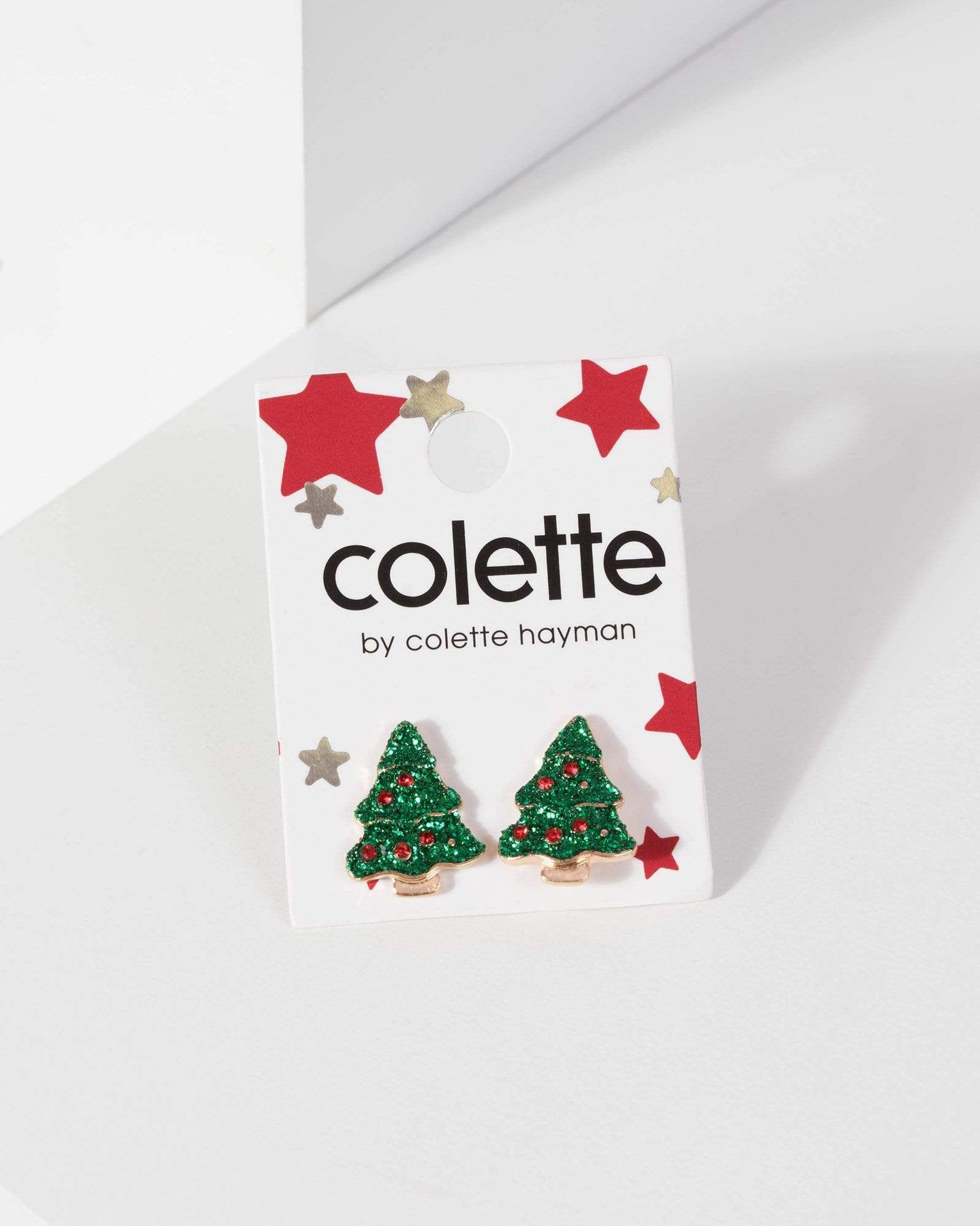Glitter Christmas Tree Stud Earrings sold by Collete Hayman product image thumbnail 3