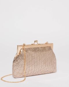 Gold Chainmail Clutch Bag sold by Collete Hayman
