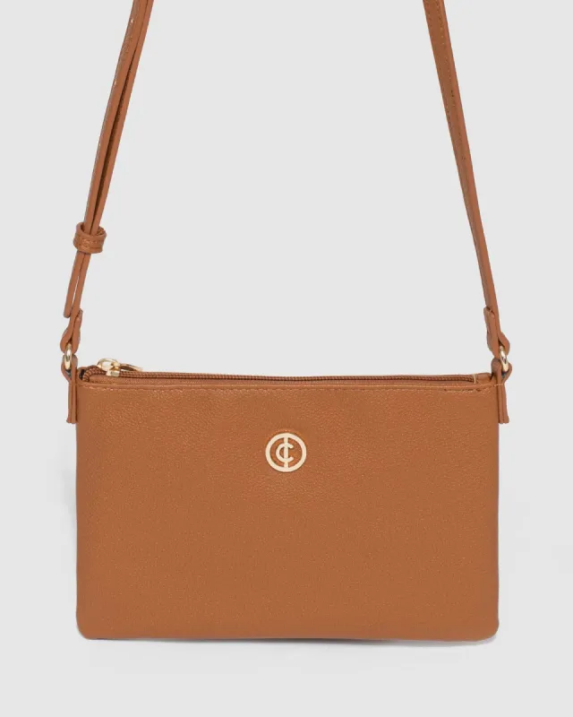 Tan Peta Crossbody Bag sold by Collete Hayman