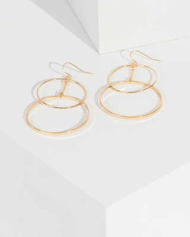 Two Circle Hook Drop Earrings sold by Collete Hayman