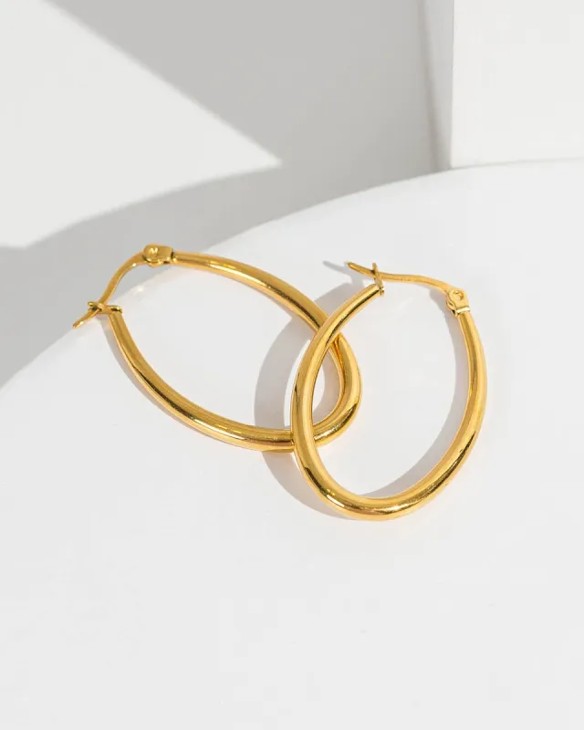 Oval Hoop Earrings sold by Collete Hayman