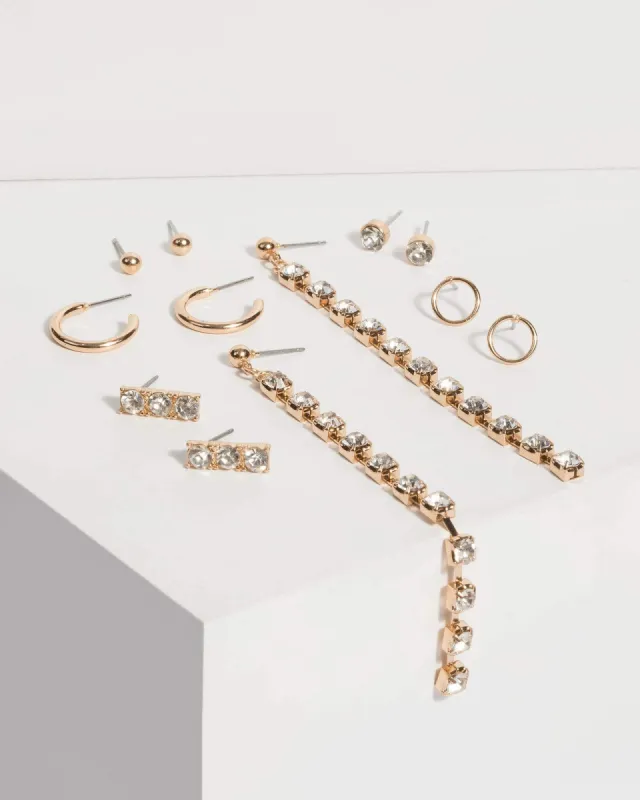 Multi Colour Crystal Earring Set sold by Collete Hayman