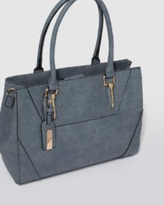 Blue Demi Tag Tote Bag sold by Collete Hayman