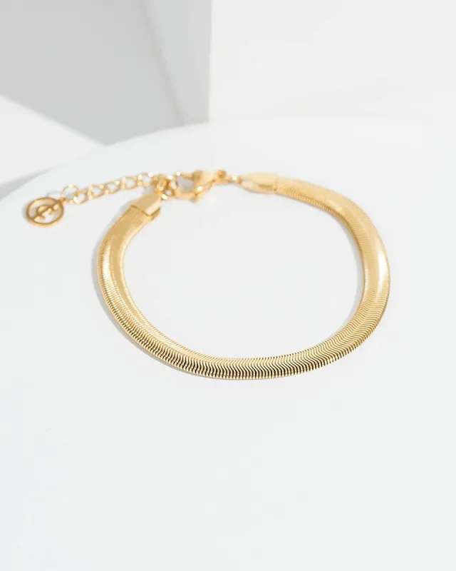 24k Gold Snake Chain Bracelet sold by Collete Hayman