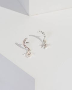 Crystal Moon And Starlight Drop Earrings sold by Collete Hayman