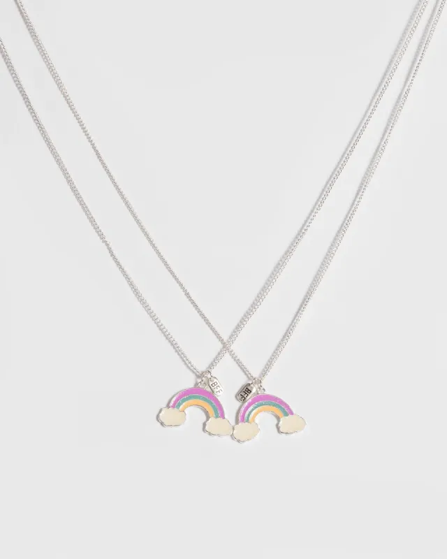 Silver Bff Rainbow Necklace sold by Collete Hayman