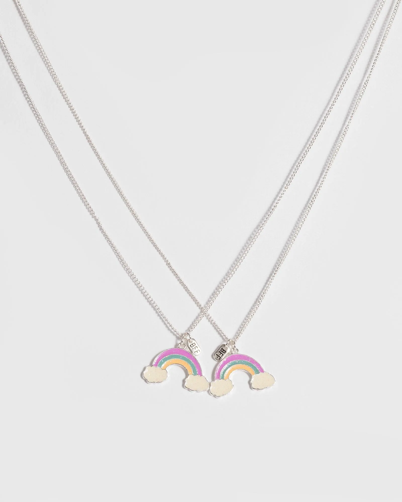 Silver Bff Rainbow Necklace sold by Collete Hayman