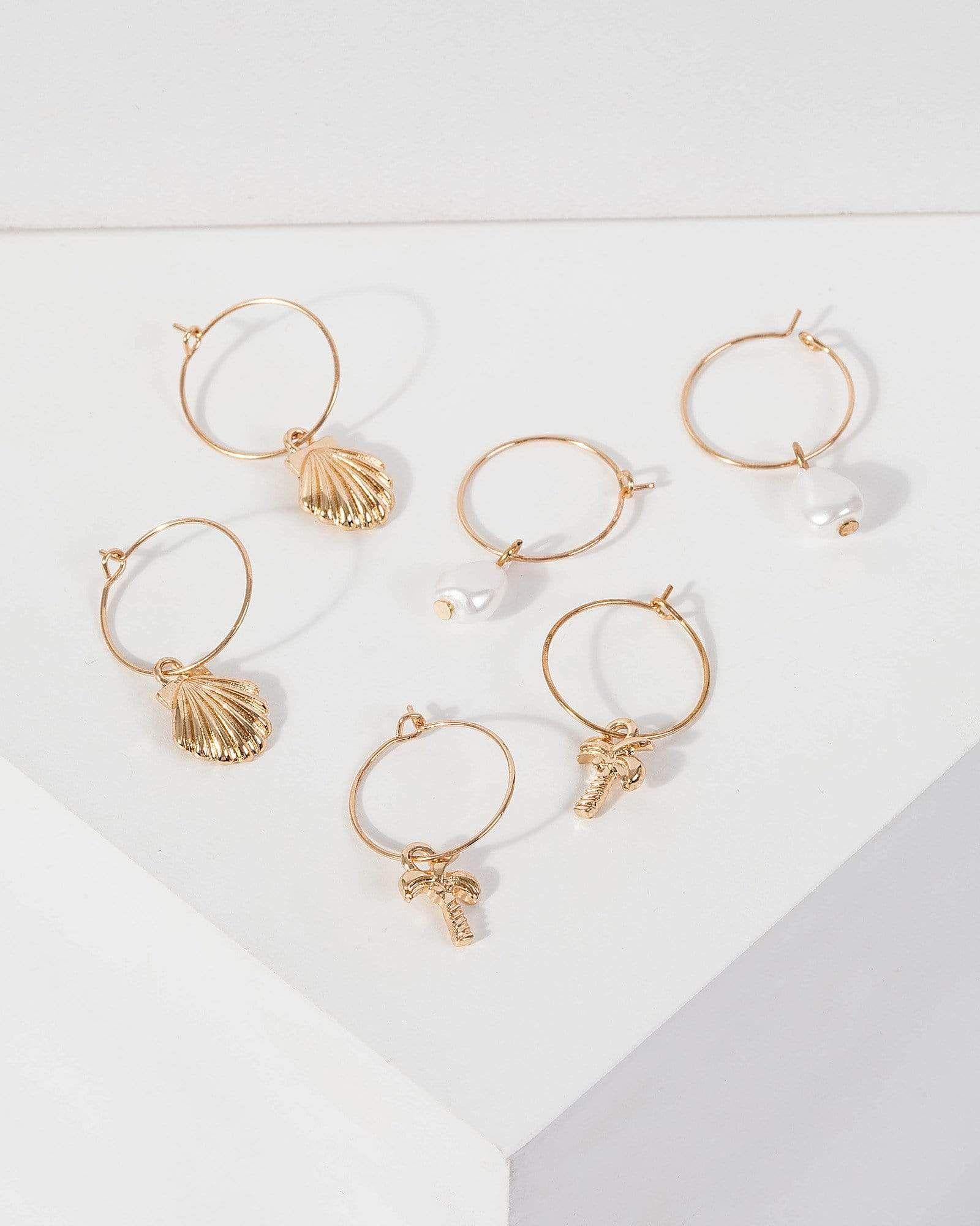 Gold Multi Hoop Pack Earrings sold by Collete Hayman
