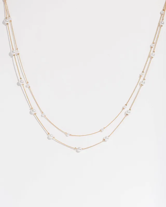 Pearl Two Row Necklace sold by Collete Hayman