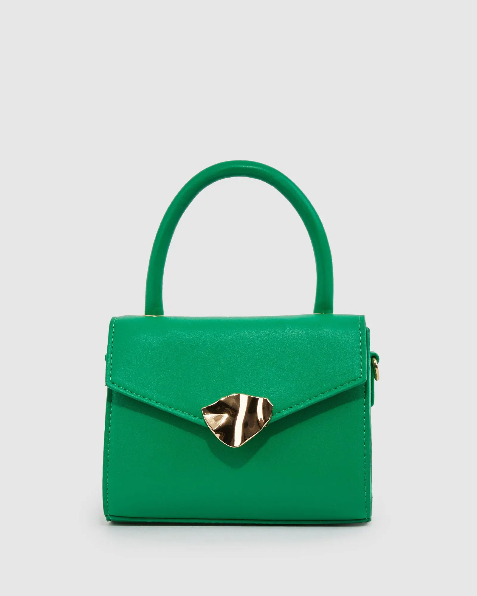Green Kiki Clasp Top Handle Bag sold by Collete Hayman