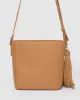 Caramel Tilly Tassel Crossbody Bag sold by Collete Hayman
