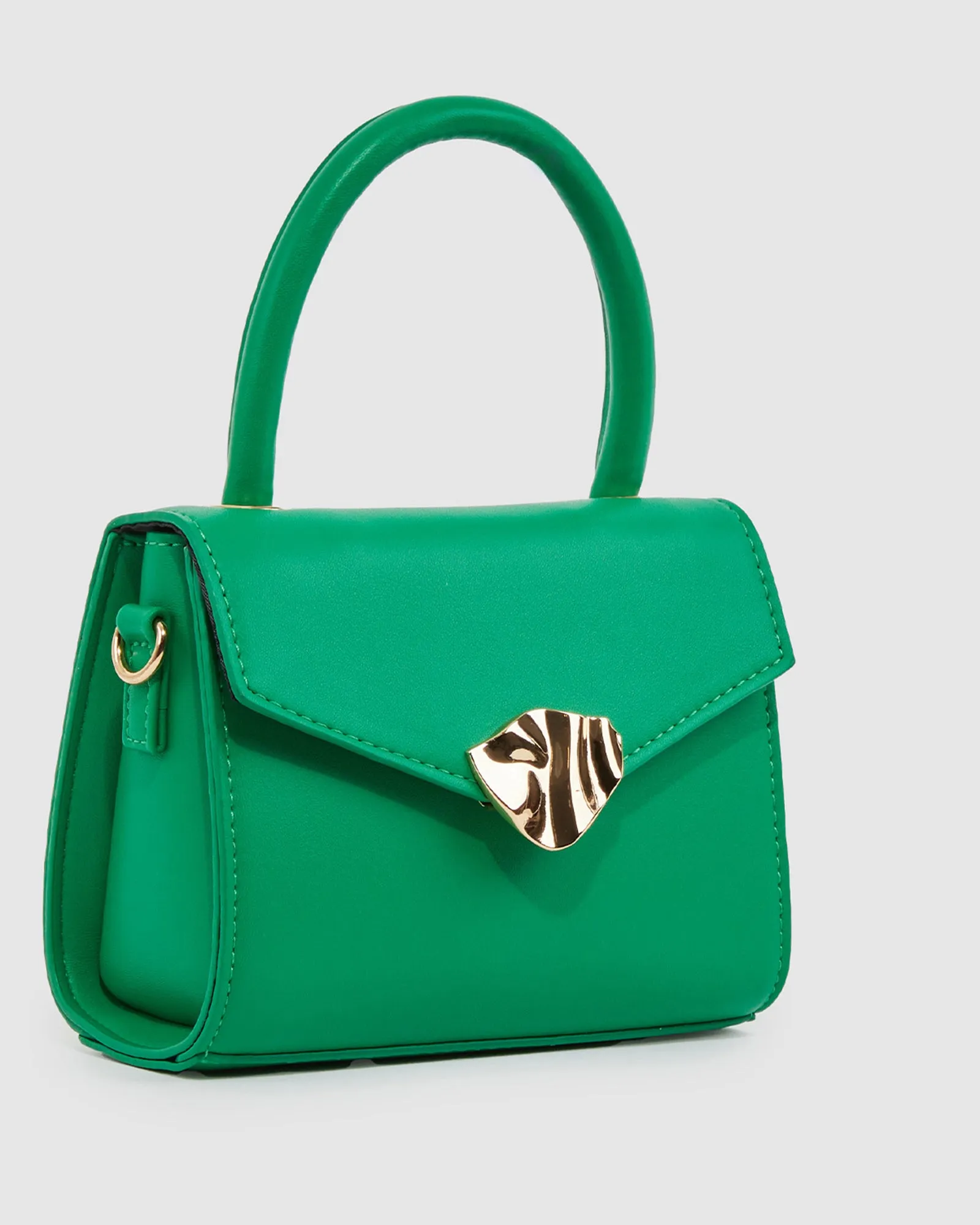 Green Kiki Clasp Top Handle Bag sold by Collete Hayman product image thumbnail 3