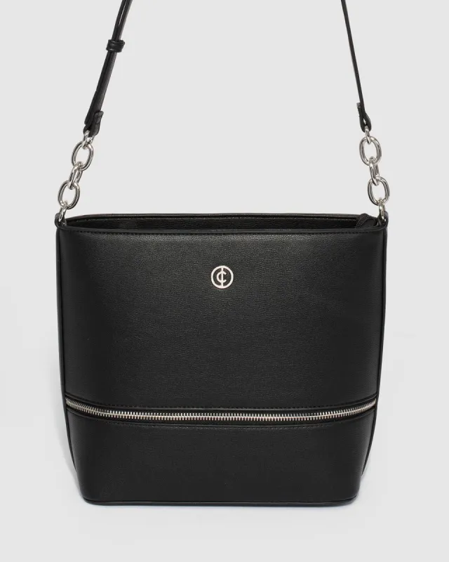 Pia Black Pouch Crossbody Bag sold by Collete Hayman