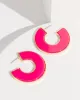 Pink Chunky Hoop Earrings sold by Collete Hayman