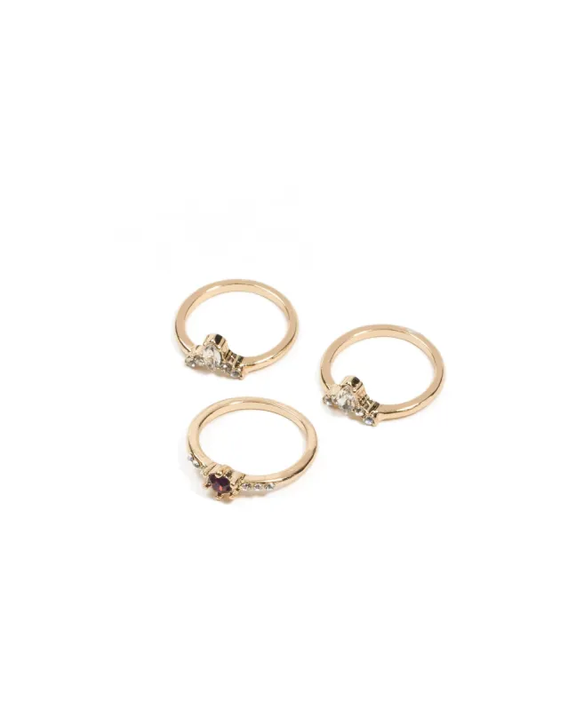 Fine Diamante Stone Rings - Medium sold by Collete Hayman