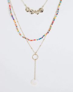 Multi Colour Beaded Multi Layered Necklace sold by Collete Hayman