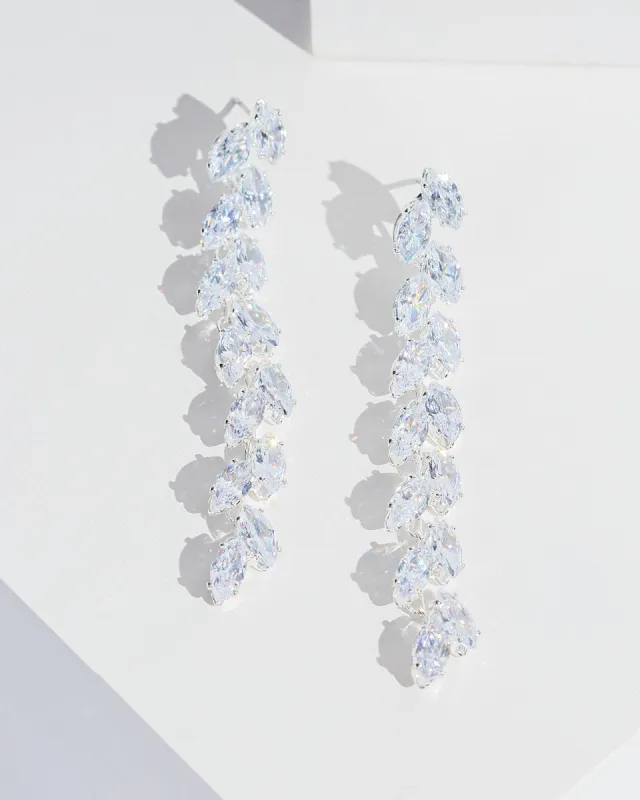 Crystal Ellipse Crystal Drop Earrings sold by Collete Hayman