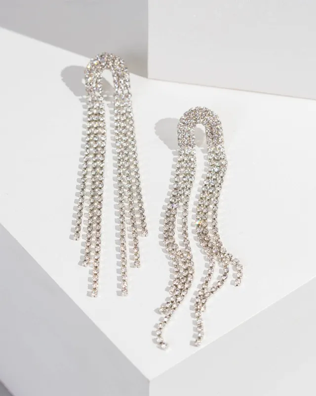 Crystal Arch Statement Earrings sold by Collete Hayman