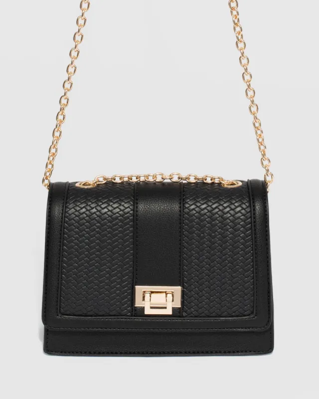 Black Hadly Lock Crossbody Bag sold by Collete Hayman