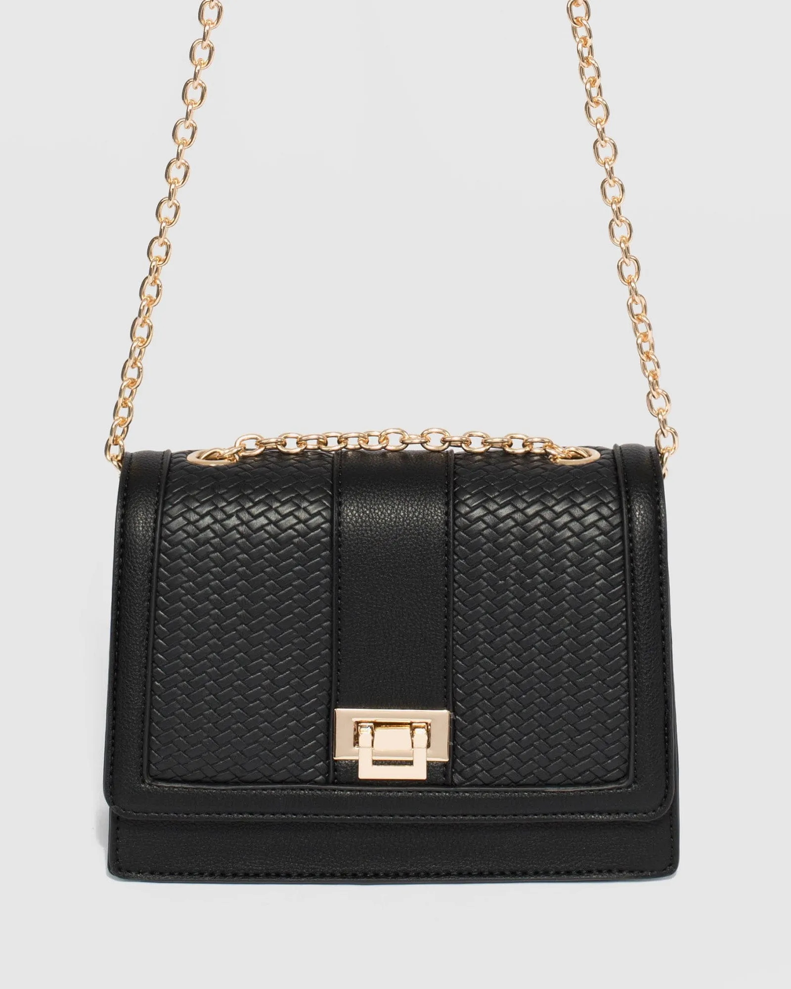 Black Hadly Lock Crossbody Bag sold by Collete Hayman