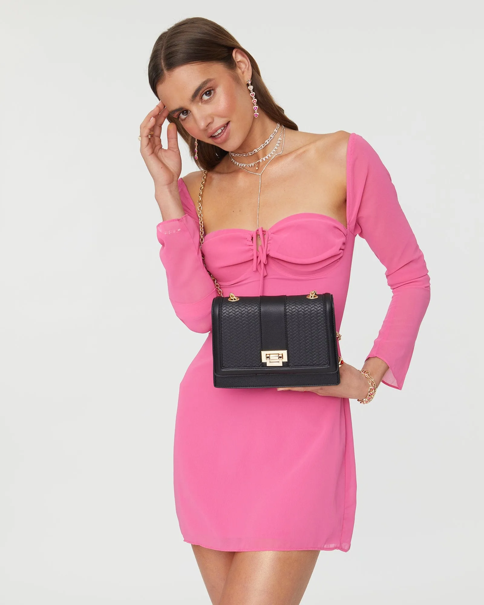 Black Hadly Lock Crossbody Bag sold by Collete Hayman product image thumbnail 2