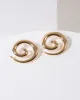 Gold Chunky Swirl Stud Earrings sold by Collete Hayman