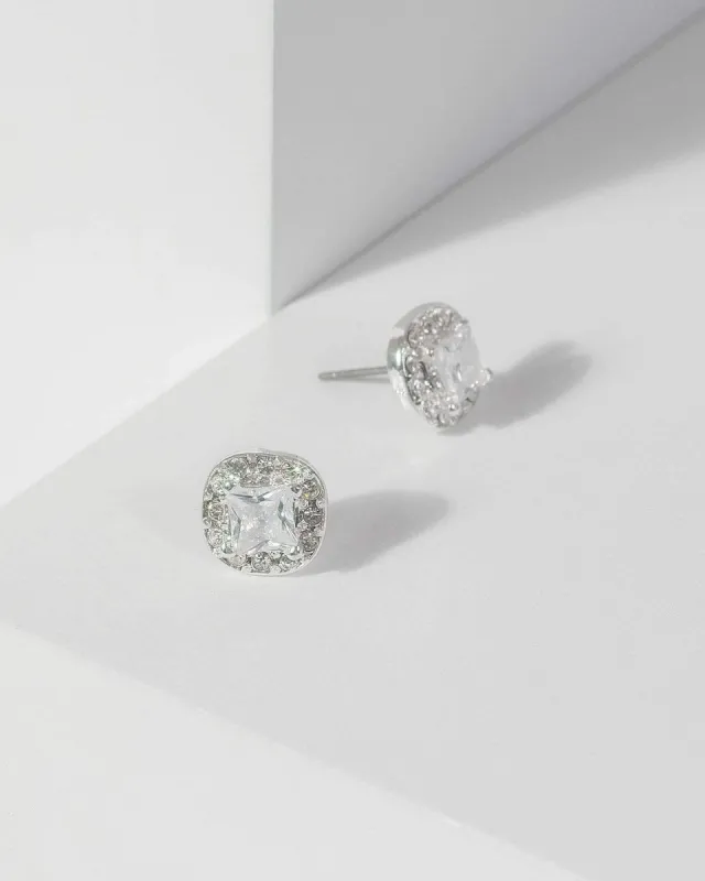 Silver Cubic Zirconia Small Stud Earrings sold by Collete Hayman
