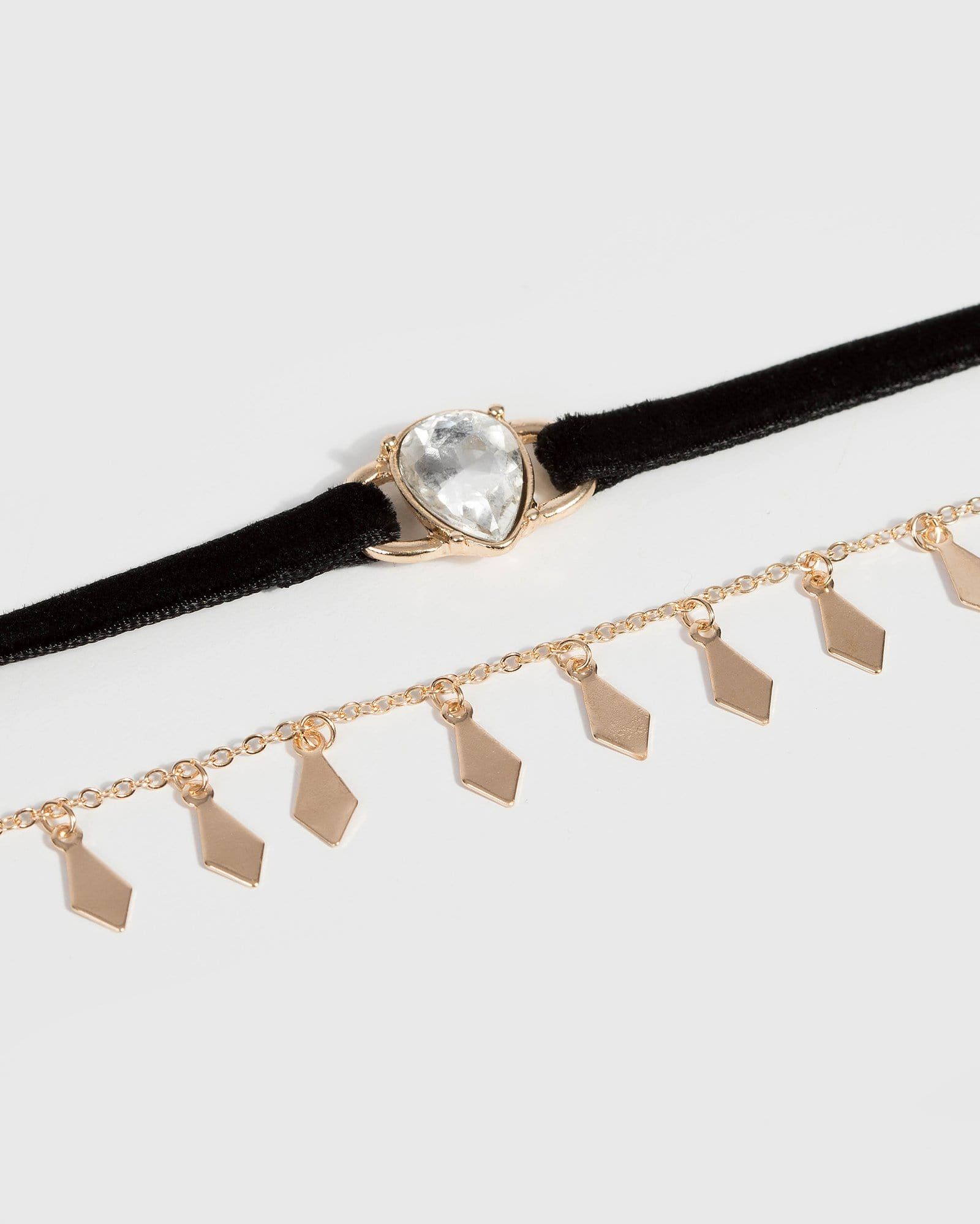 Gold Coin Drop Pendant Choker sold by Collete Hayman product image thumbnail 2