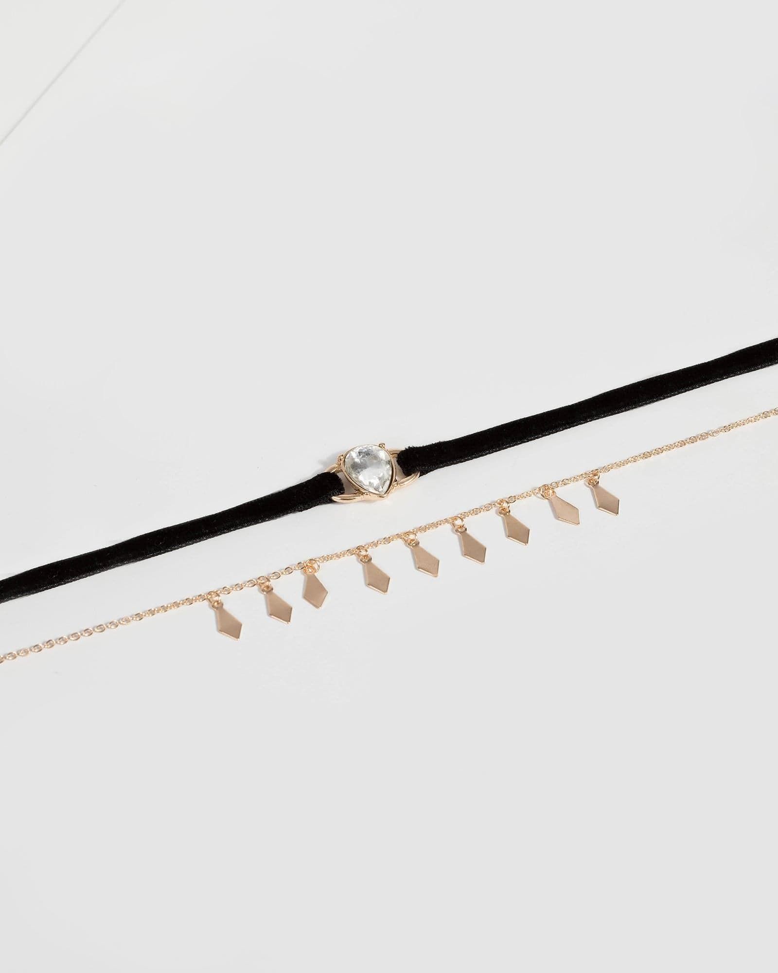 Gold Coin Drop Pendant Choker sold by Collete Hayman