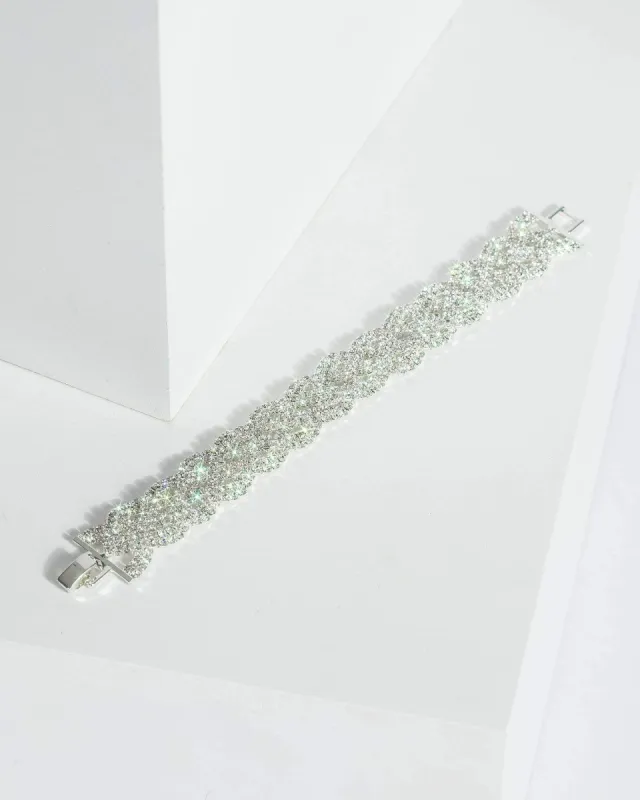 Diamante Chain Twisted Bracelet Wristwear sold by Collete Hayman
