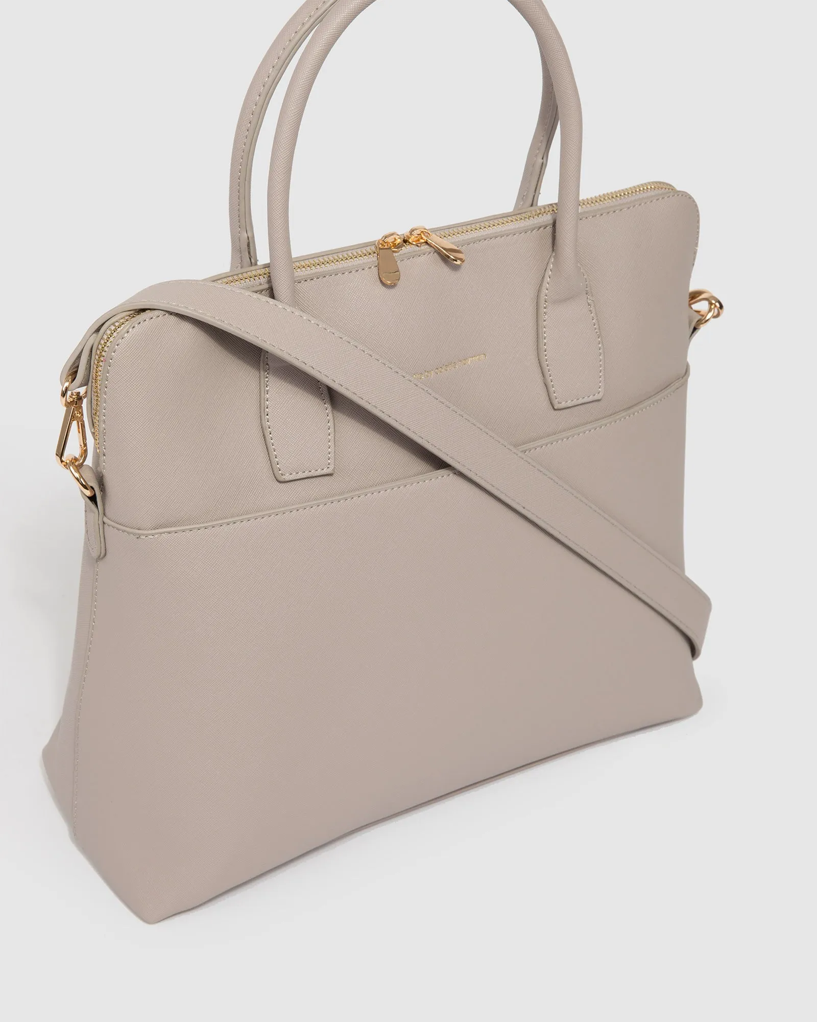 Taupe Dominique Laptop Bag sold by Collete Hayman product image thumbnail 3