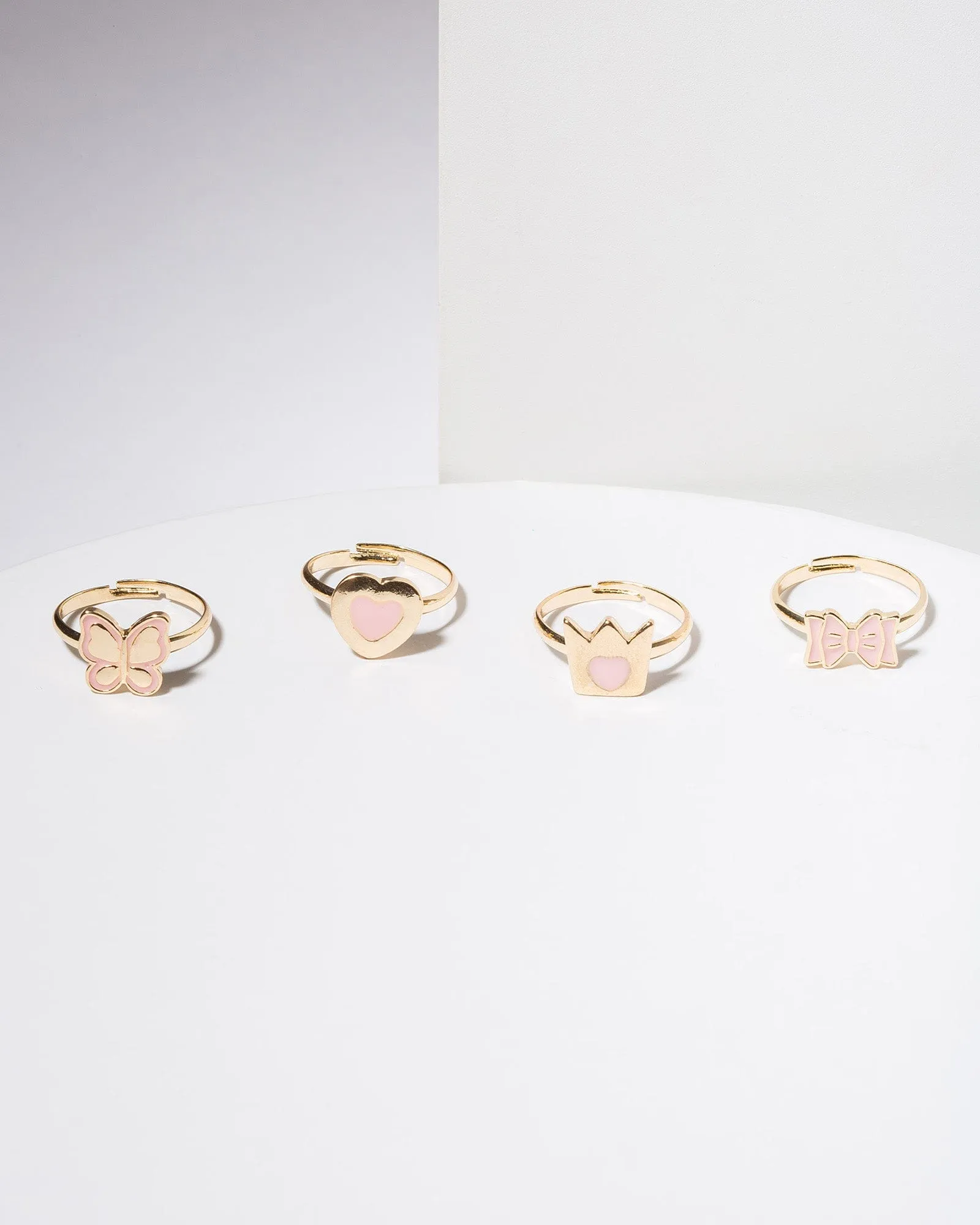 Pink Crown & Bow Ring Pack sold by Collete Hayman