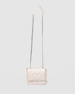 Ivory Dina Quilt Crossbody Bag sold by Collete Hayman
